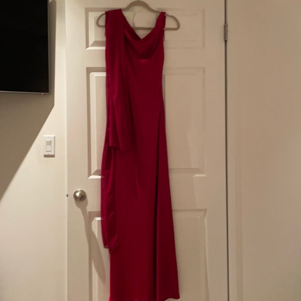 Long Red evening gown
